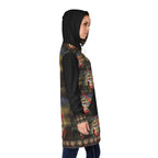Women's Hoodie Dress (AOP) RED WINE