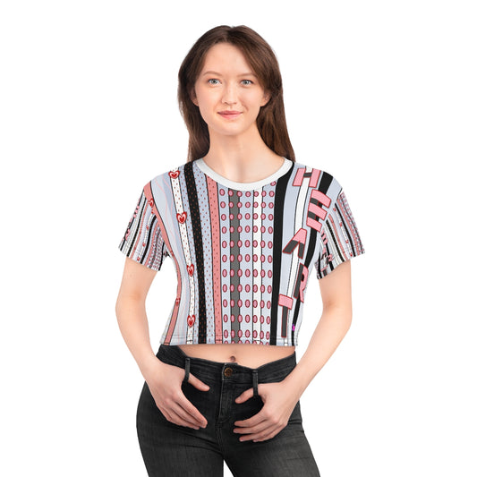 AOP Crop Tee HEART