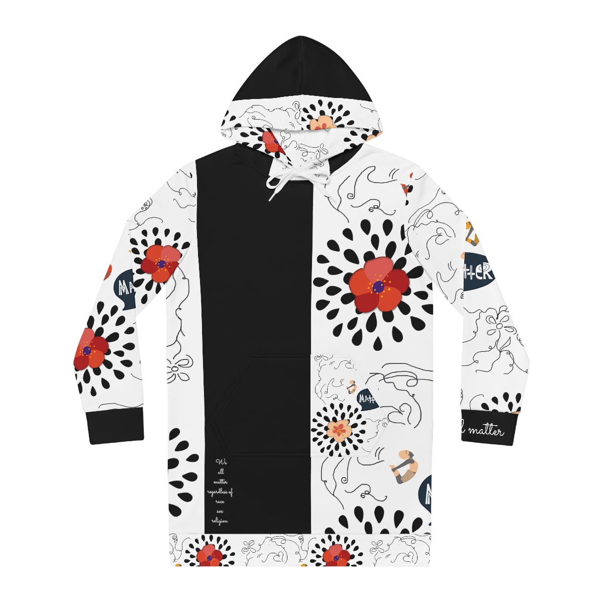 Women's Hoodie Dress (AOP) MATTER