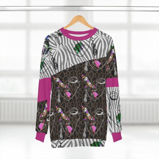 AOP Unisex Sweatshirt WILDLIFE & DOODLES