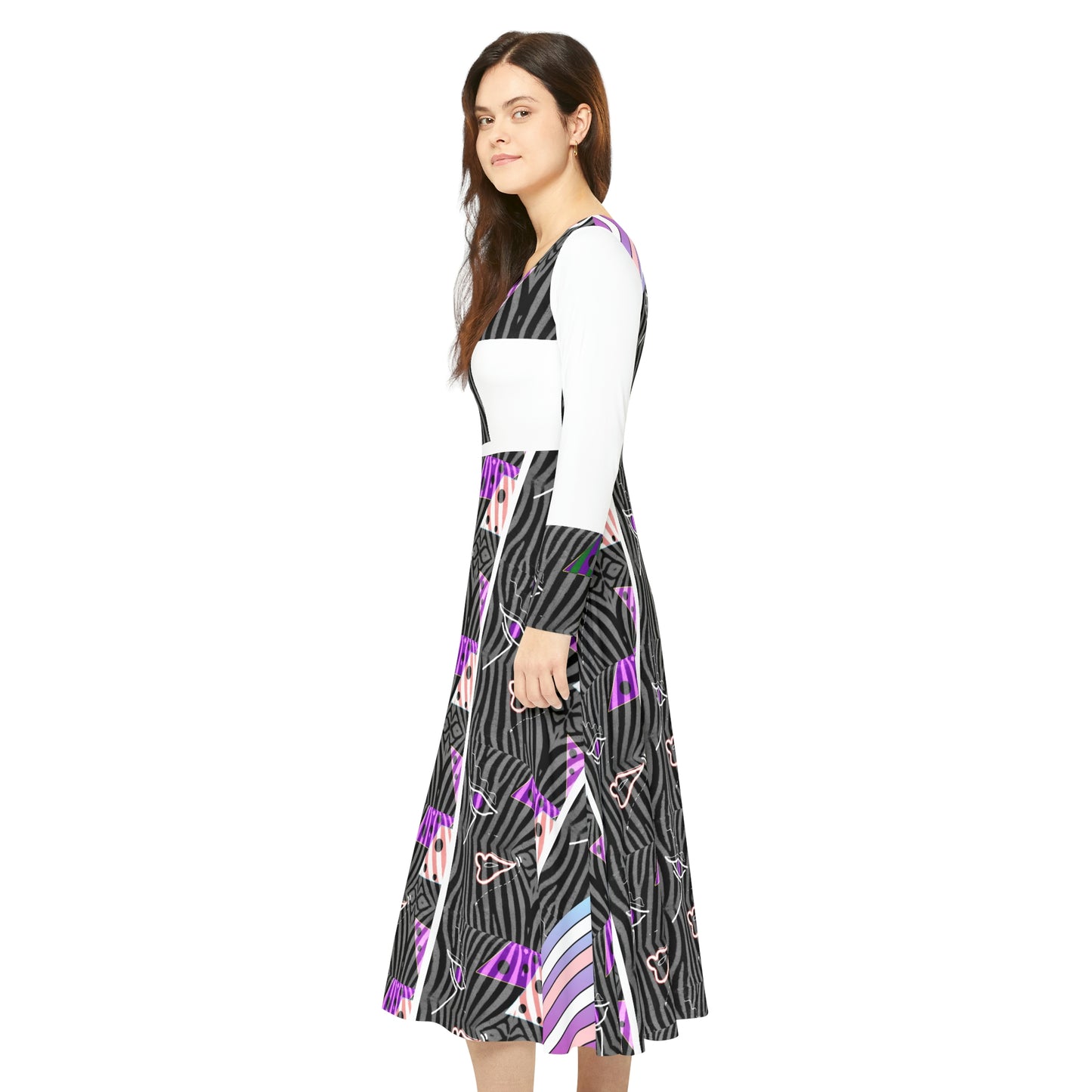 Women's Long Sleeve Dance Dress ZENA