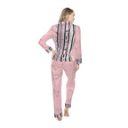 Women's Satin Pajamas (AOP) DOODLE DREAMS
