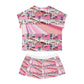 Women's Short Pajama Set (AOP) PINK DELICIOUS