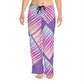 Women's Pajama Pants (AOP) LILAC IN STRIPES