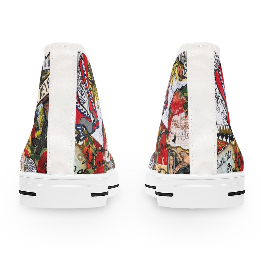 Women's High Top Sneakers RETRO ART