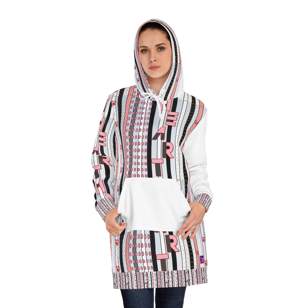 Women's Hoodie Dress (AOP) HEART