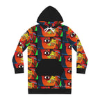 Women's Hoodie Dress (AOP) ABSTRACT CLOWN