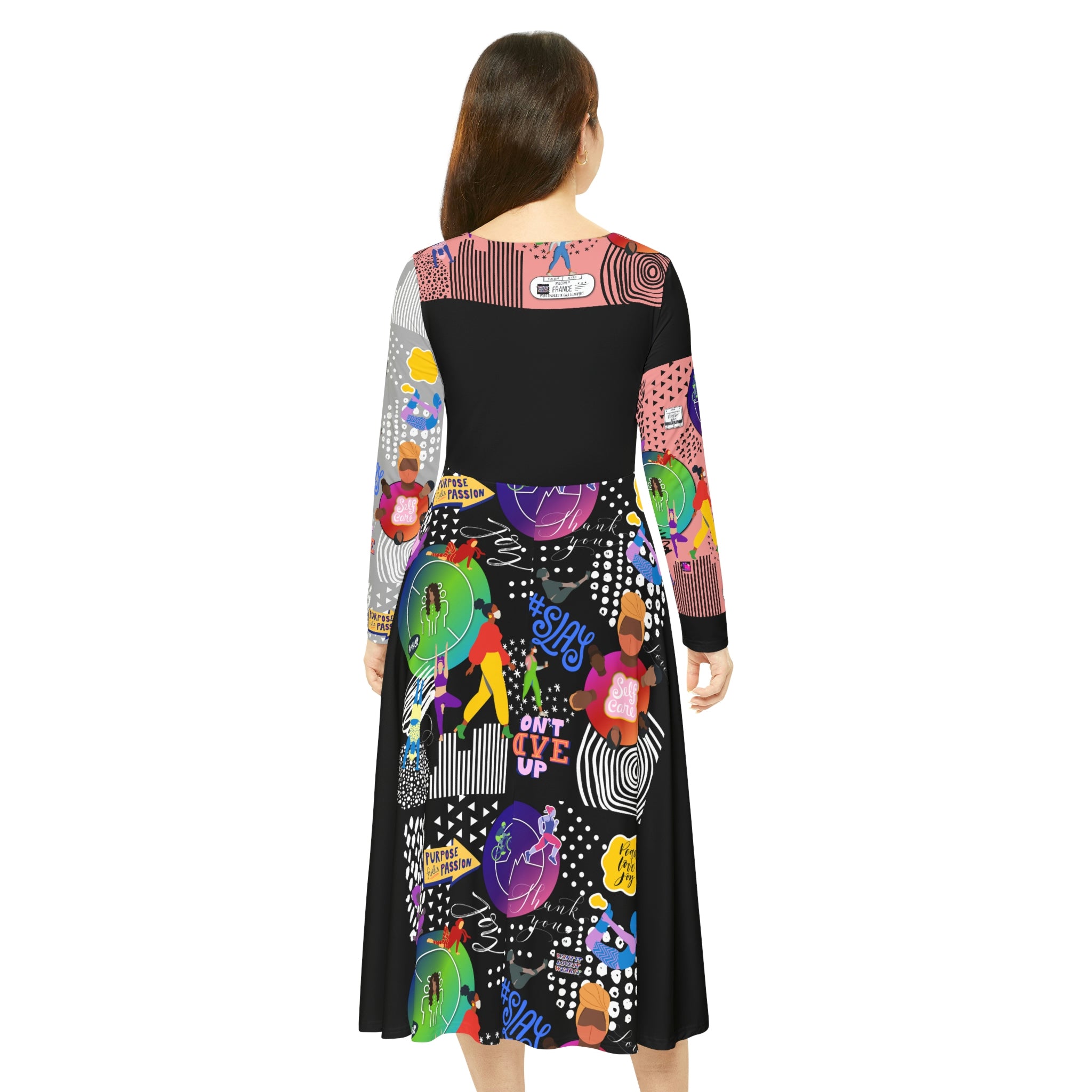 Women's Long Sleeve Dance Dress SASSY