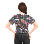 AOP Crop Tee DRINKS
