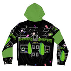 Women’s Full-Zip Hoodie (AOP) OWL HOUSE